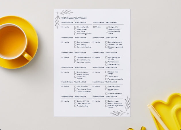 Wedding Day Timeline